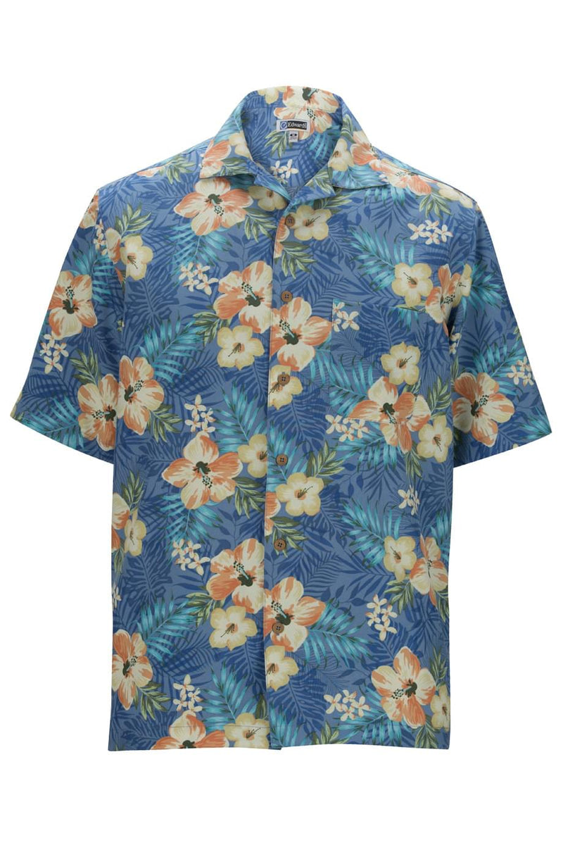 EDWARDS HIBISCUS MULTI-COLOR CAMP SHIRT