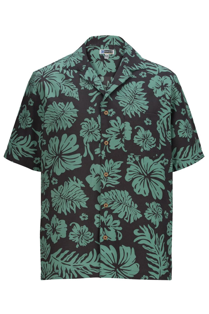 EDWARDS HIBISCUS 2-COLOR CAMP SHIRT