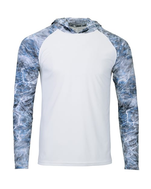 Men's Biloxi Performance Colorblocked Hooded Long Sleeve T-Shirt