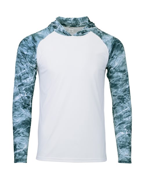 Men's Biloxi Performance Colorblocked Hooded Long Sleeve T-Shirt