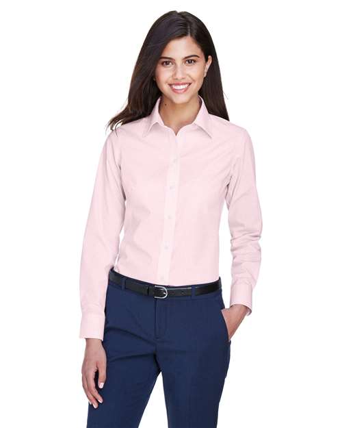 Women's Crown Collection® Gingham Check Woven Dress Shirt