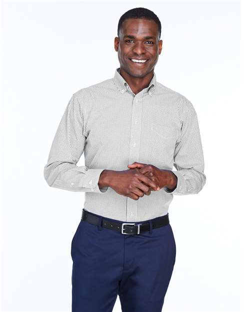 Men's Crown Collection® Gingham Check Woven Dress Shirt