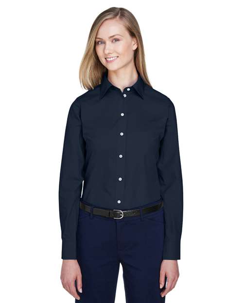 Women's Crown Collection® Broadcloth Woven Dress Shirt