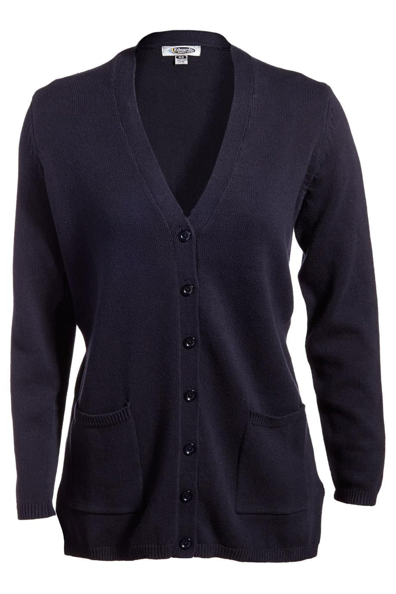 EDWARDS COTTON BLEND LADIES LONG CARDIGAN