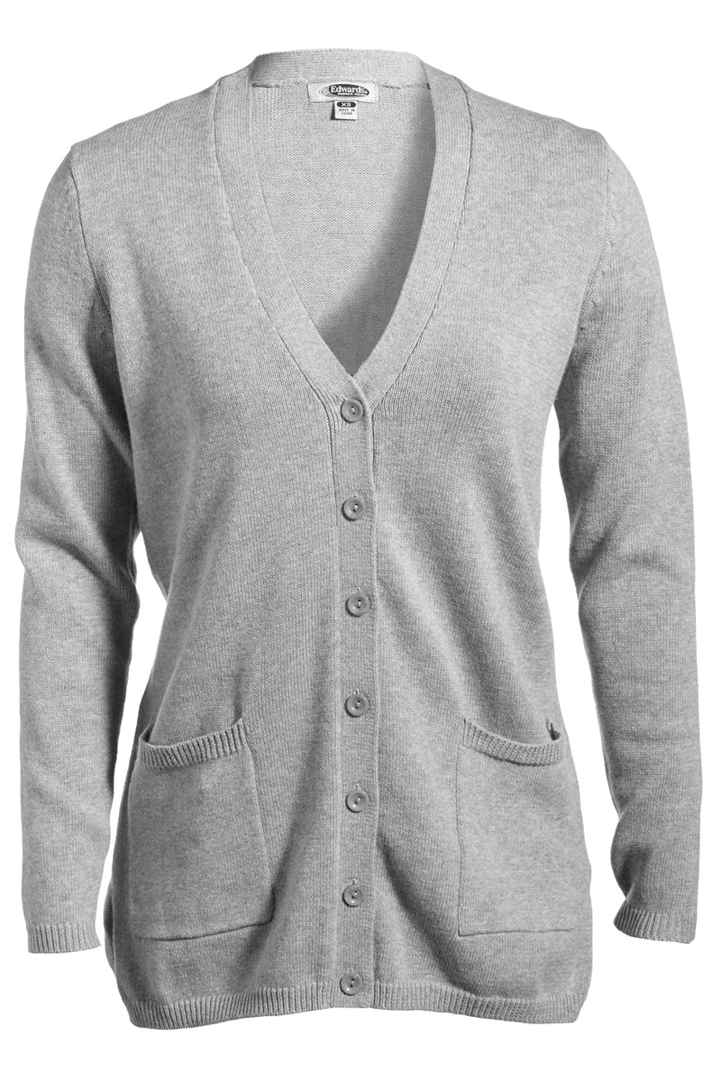 EDWARDS COTTON BLEND LADIES LONG CARDIGAN