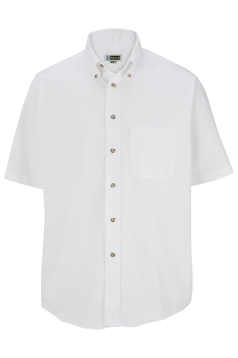 EDWARDS EASY CARE POPLIN SHORT SLEEVE MENS SHIRT