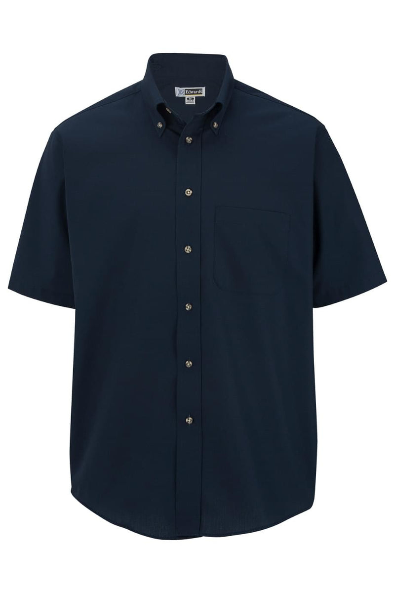 EDWARDS EASY CARE POPLIN SHORT SLEEVE MENS SHIRT