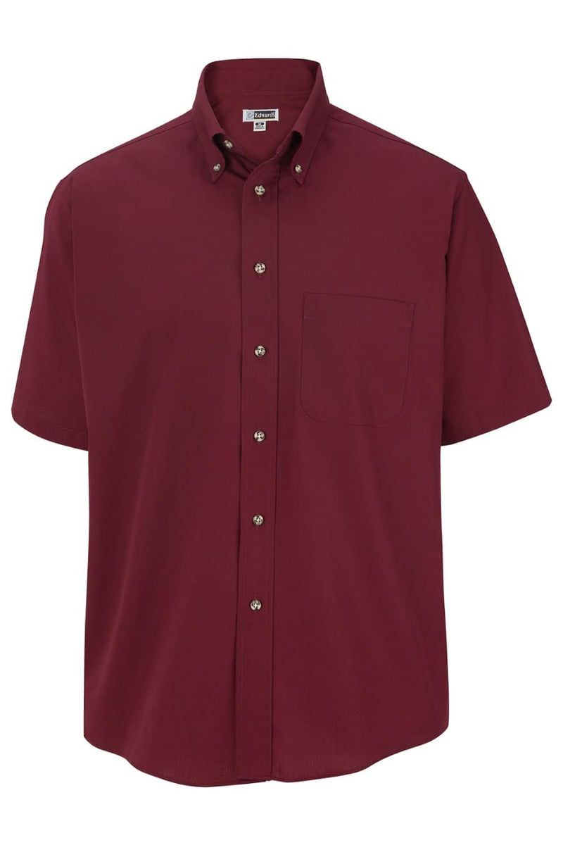 EDWARDS EASY CARE POPLIN SHORT SLEEVE MENS SHIRT