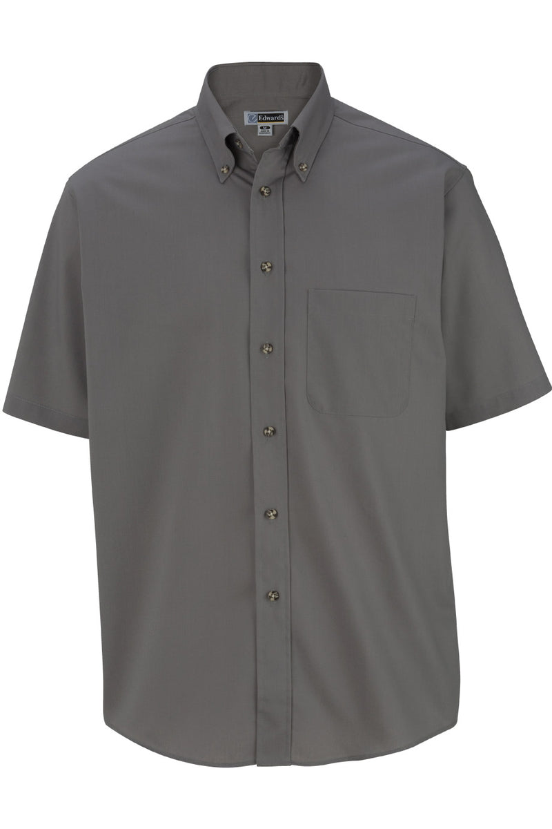 EDWARDS EASY CARE POPLIN SHORT SLEEVE MENS SHIRT