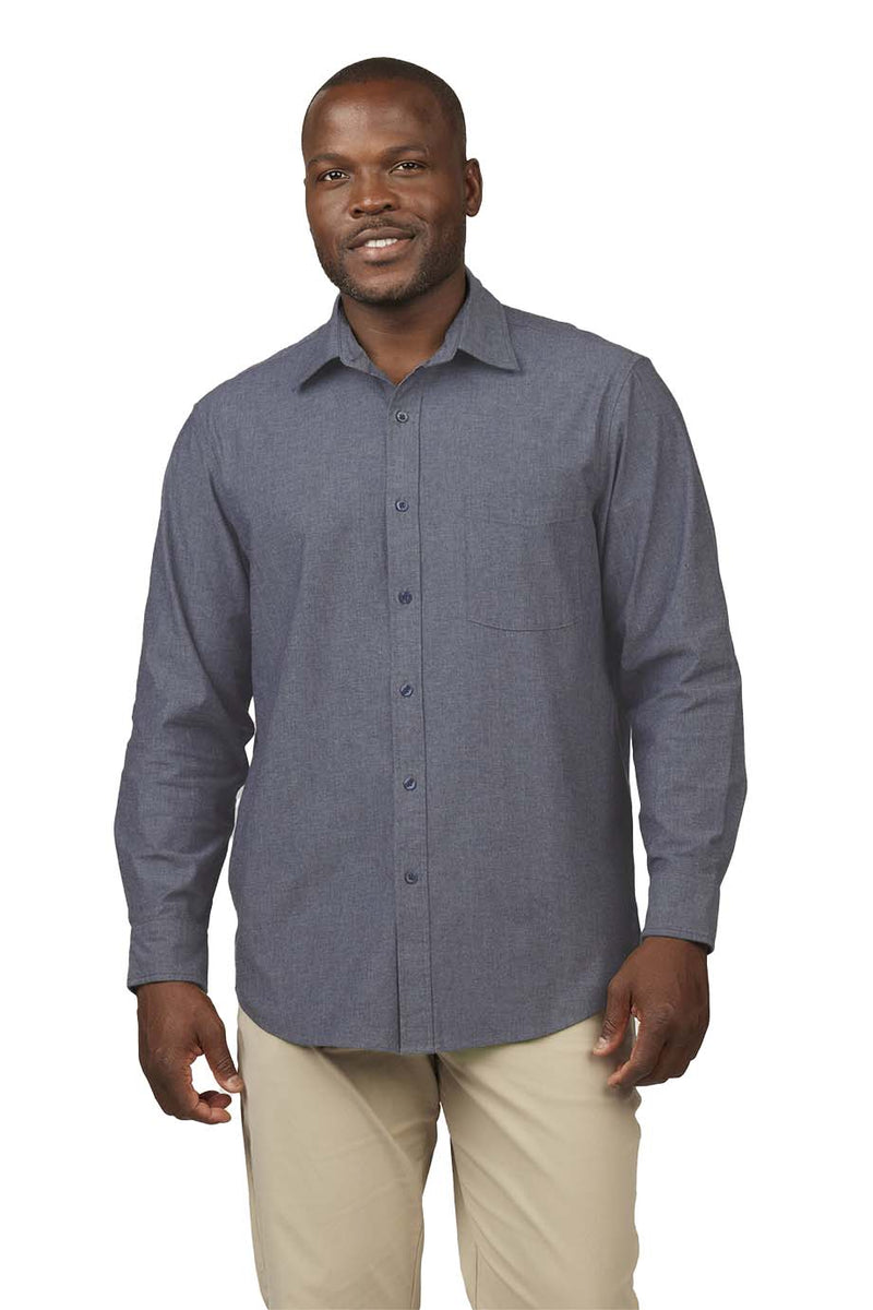 EDWARDS CHAMBRAY LONG SLEEVE MENS SHIRT