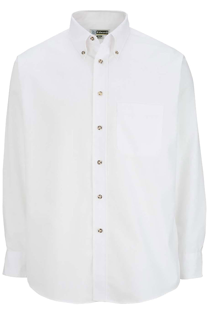 EDWARDS EASY CARE POPLIN LONG SLEEVE MENS SHIRT