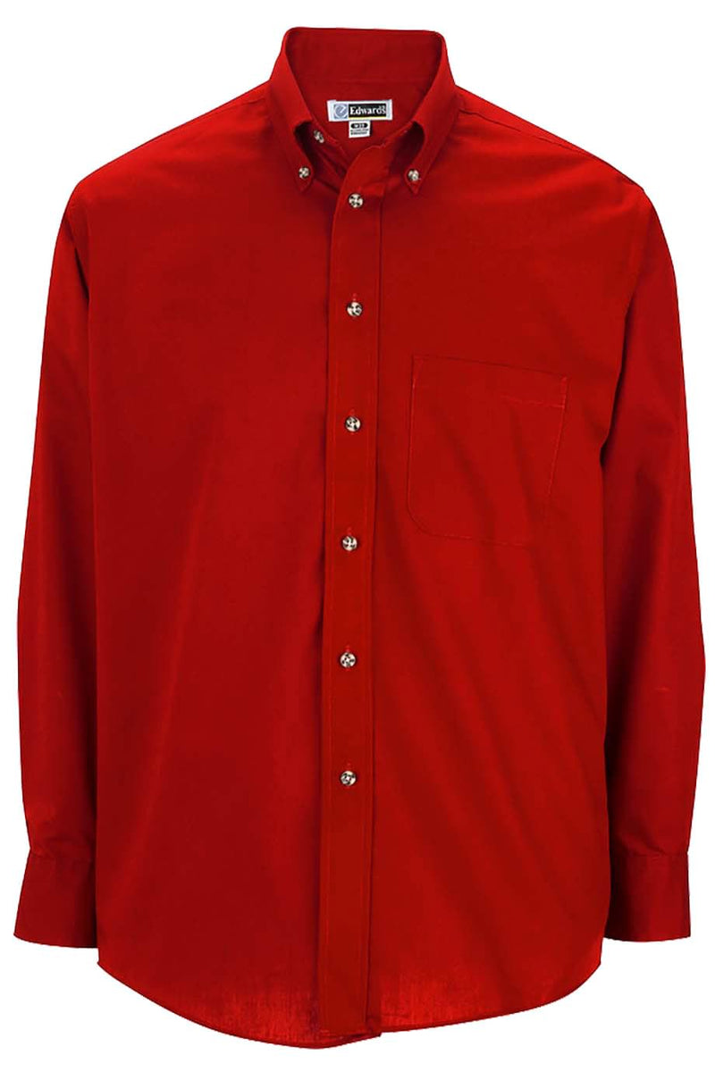 EDWARDS EASY CARE POPLIN LONG SLEEVE MENS SHIRT