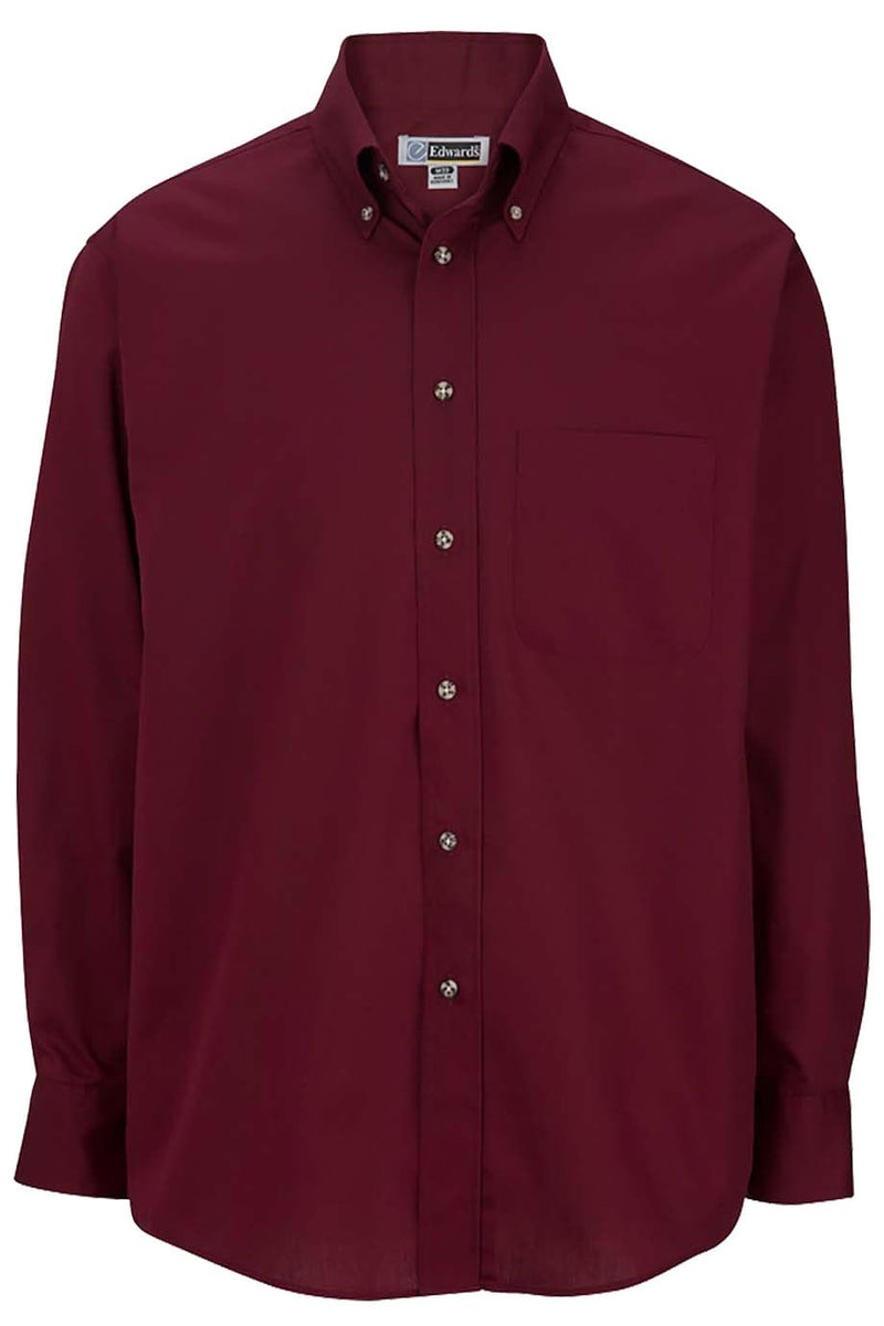 EDWARDS EASY CARE POPLIN LONG SLEEVE MENS SHIRT