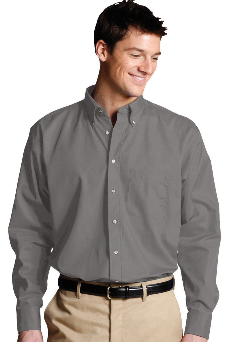 EDWARDS EASY CARE POPLIN LONG SLEEVE MENS SHIRT