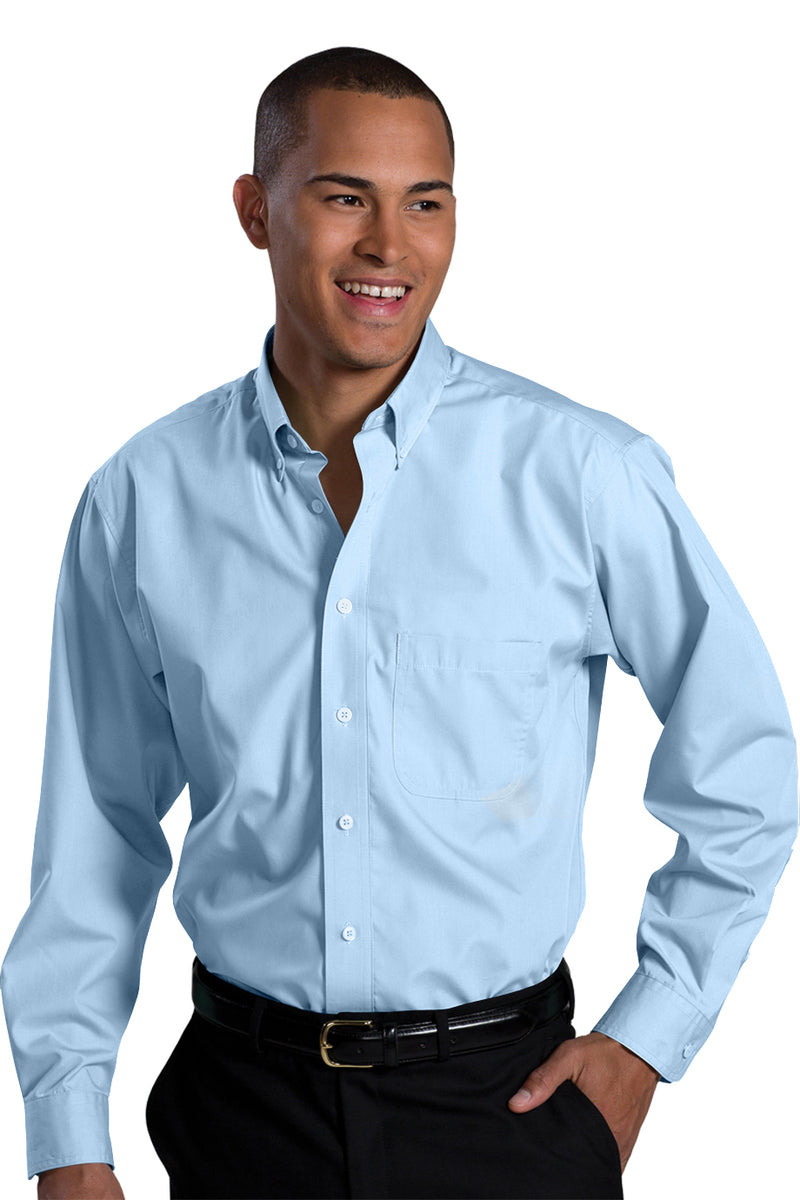 EDWARDS LIGHTWEIGHT POPLIN LONG SLEEVE MENS SHIRT