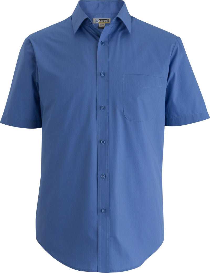 EDWARDS ESSENTIAL BROADCLOTH SHORT SLEEVE MENS SHIRT