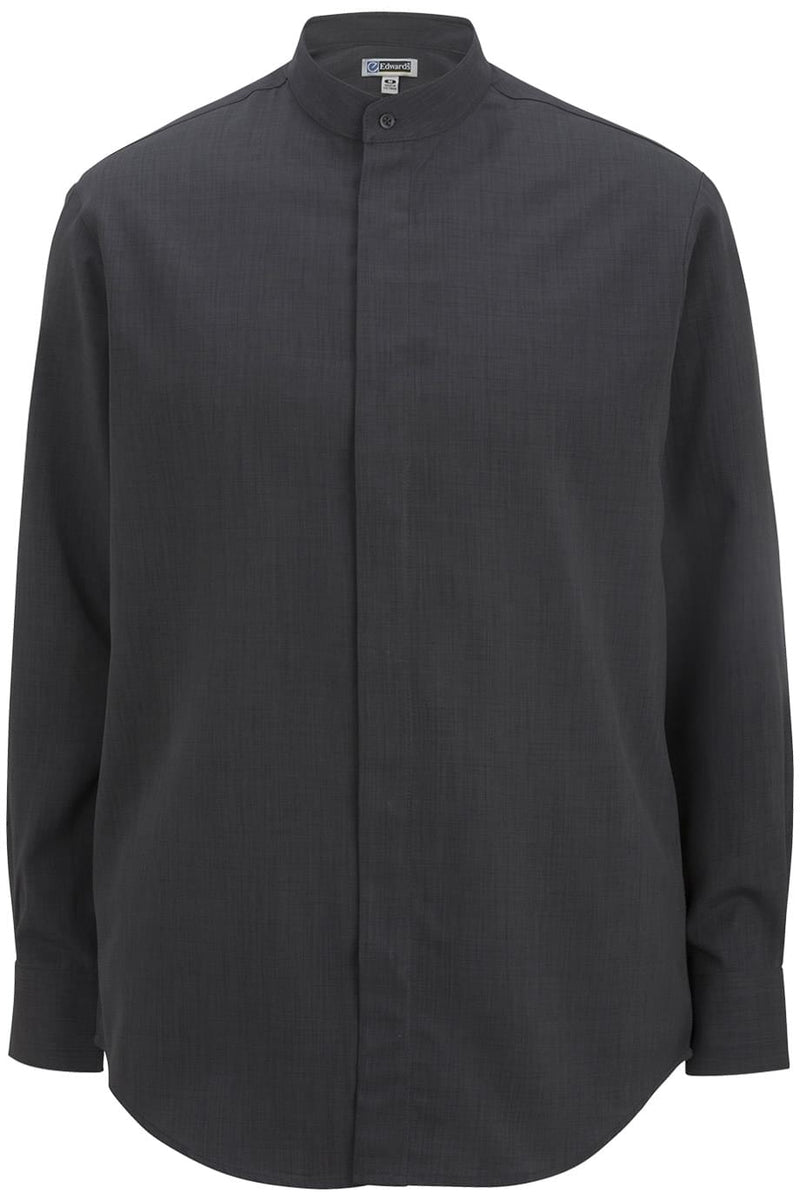 EDWARDS MENS BATISTE BANDED COLLAR SHIRT