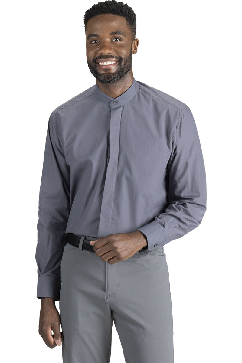 EDWARDS BANDED COLLAR MENS SHIRT