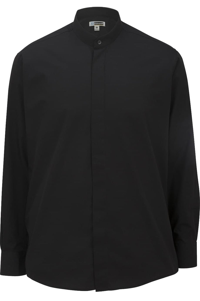 EDWARDS BANDED COLLAR MENS SHIRT