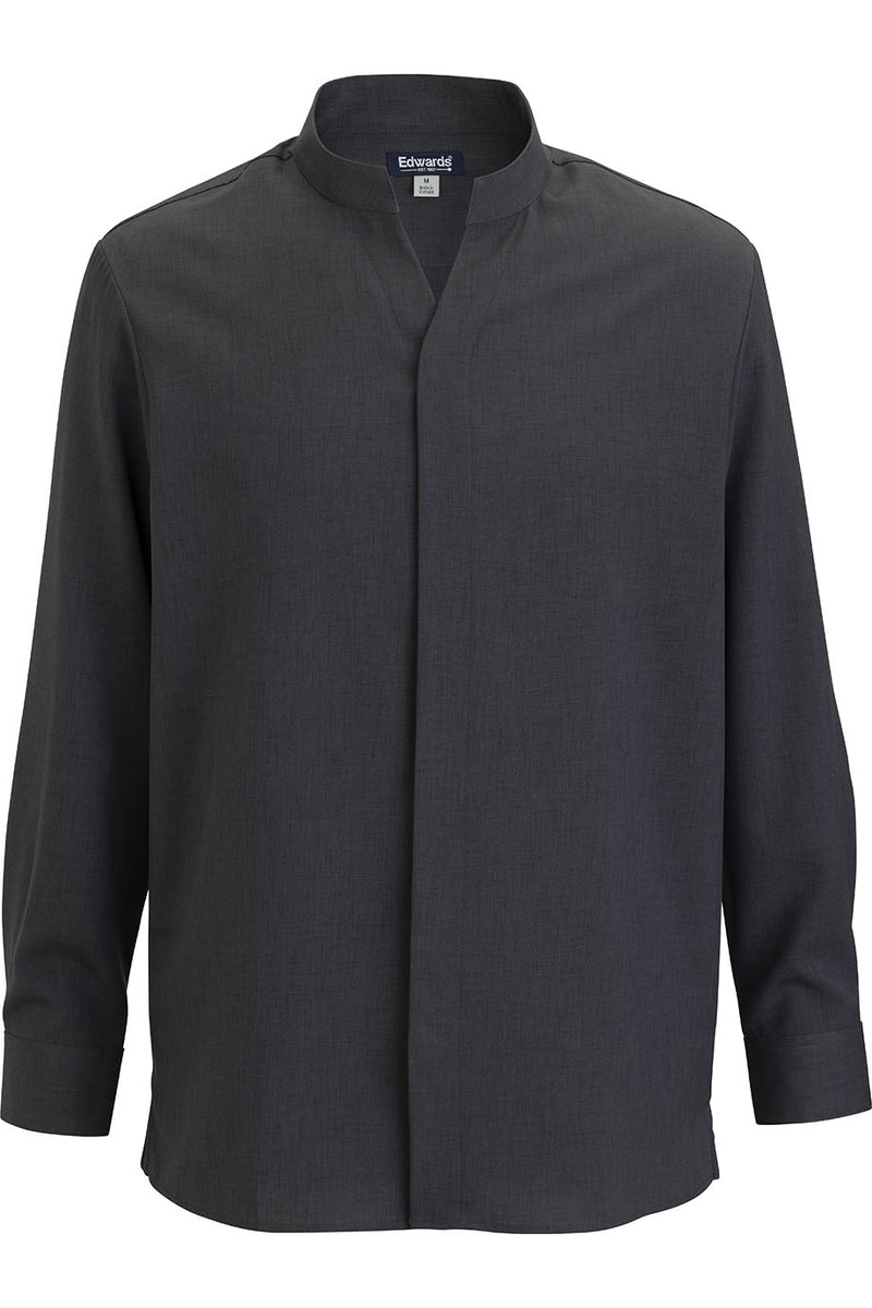 EDWARDS FLEXBATISTE STAND UP COLLAR LONG SLEEVE MENS SHIRT