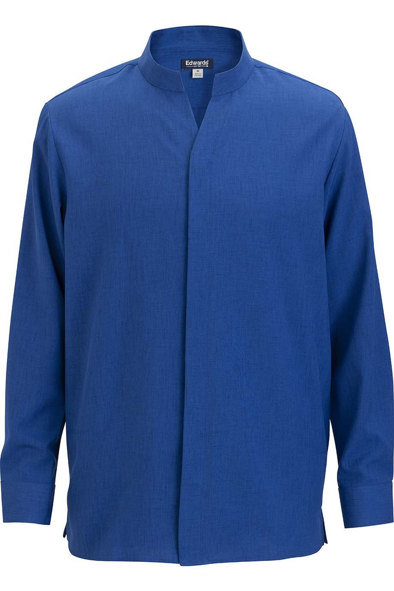 EDWARDS FLEXBATISTE STAND UP COLLAR LONG SLEEVE MENS SHIRT