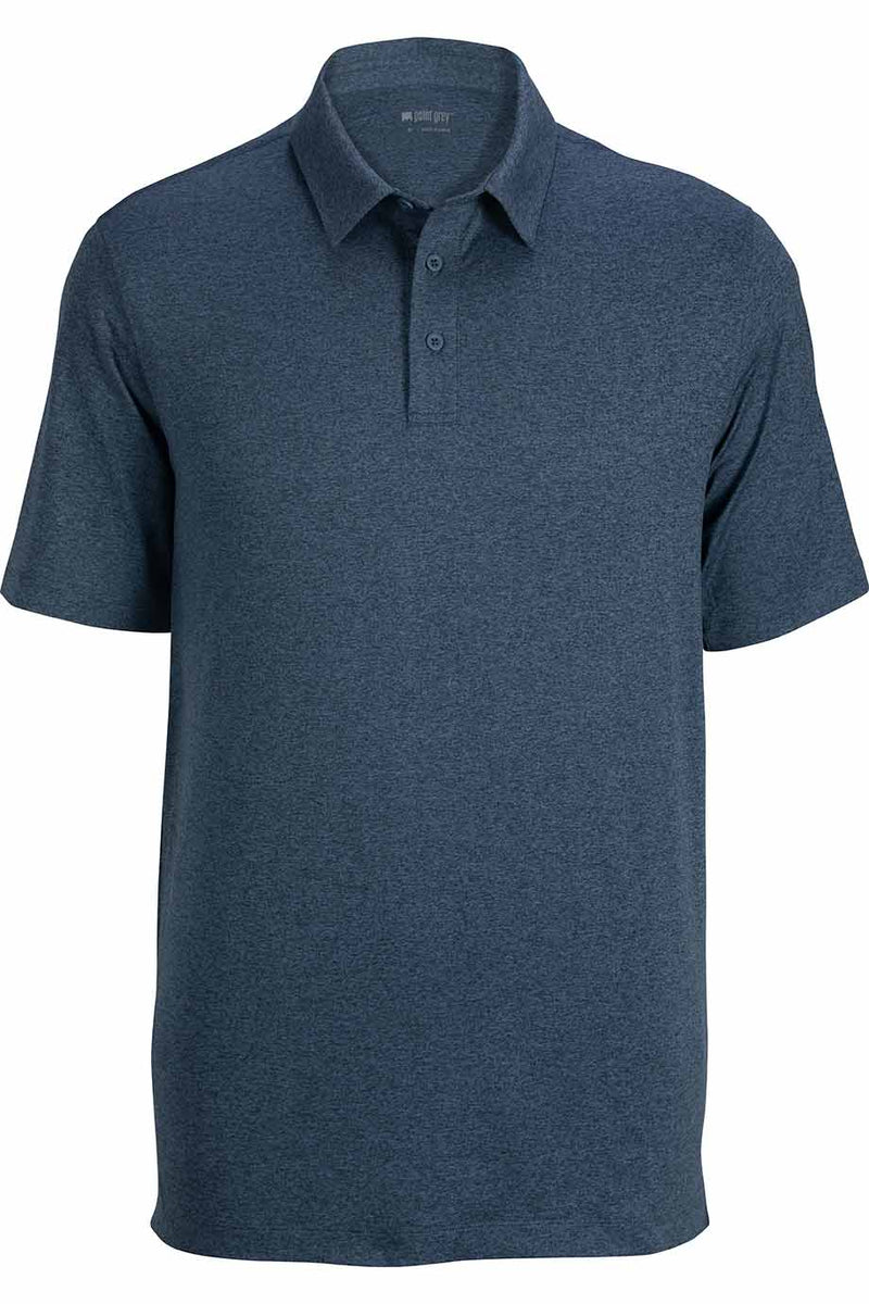 EDWARDS POINT GREY MENS POLO