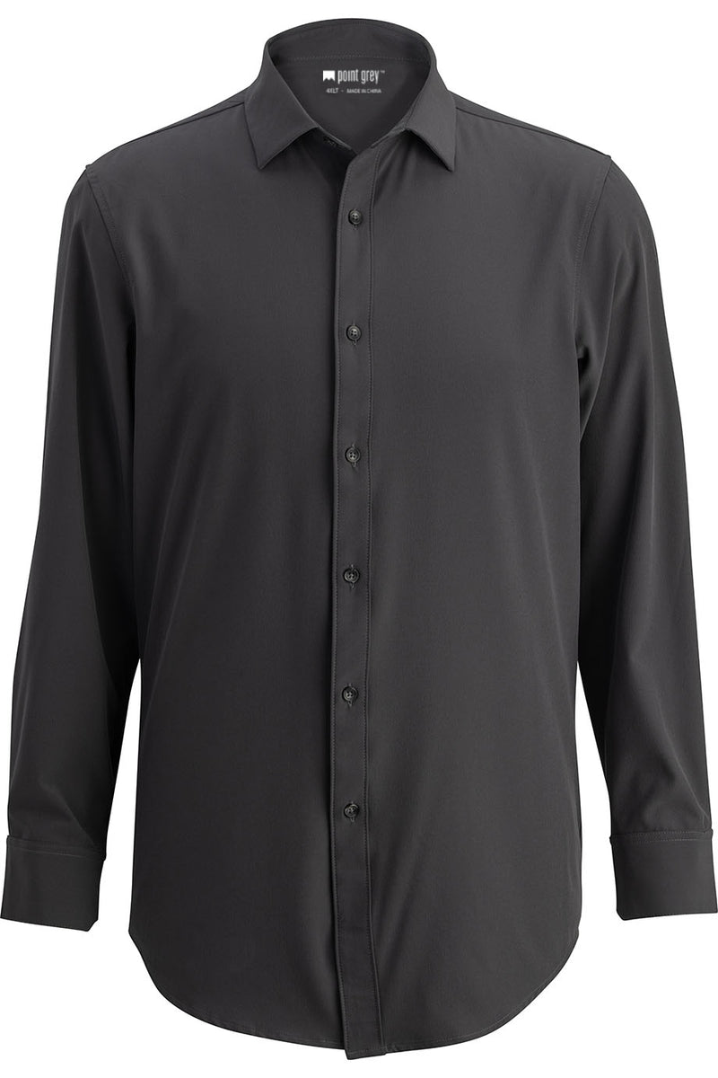 EDWARDS POINT GREY MENS DRESS SHIRT
