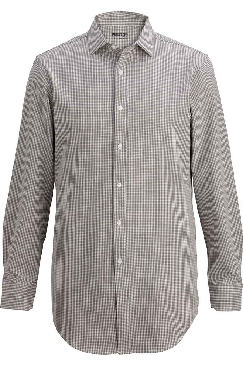 EDWARDS POINT GREY MENS DRESS SHIRT