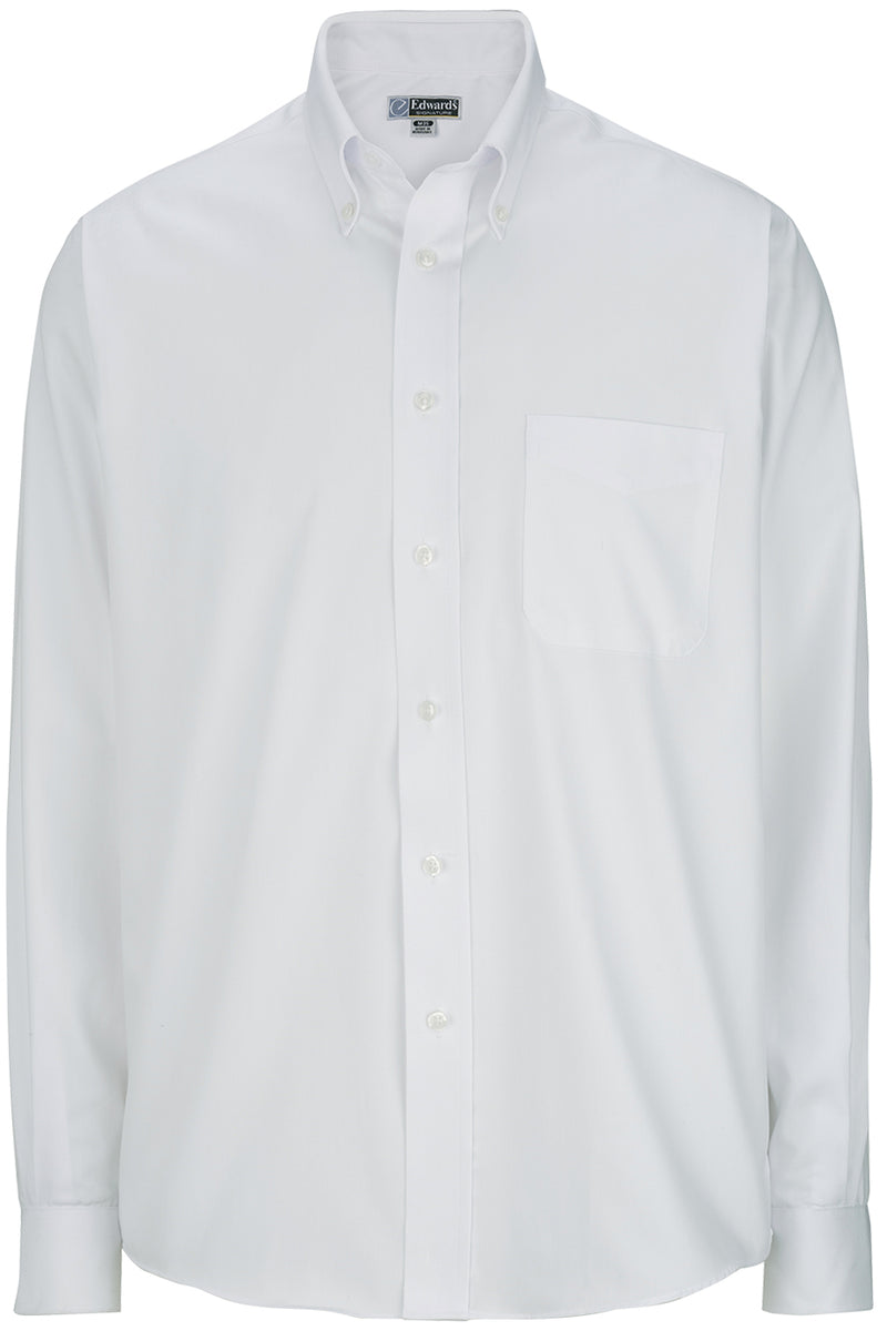 EDWARDS PINPOINT OXFORD LONG SLEEVE MENS SHIRT