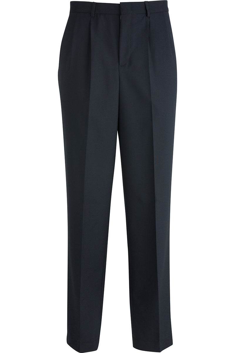 EDWARDS SIGNATURE MENS EZ FIT PLEATED DRESS PANT