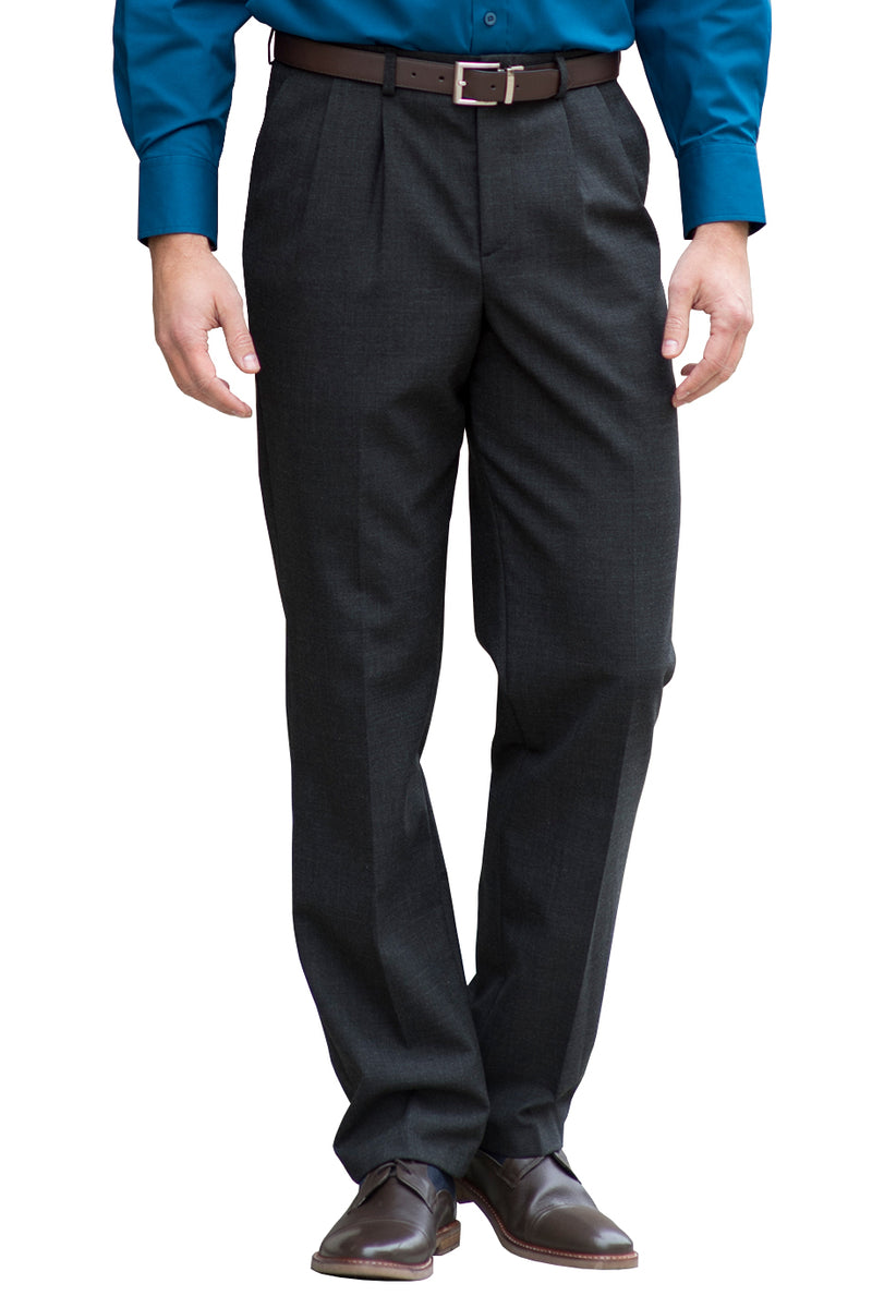 EDWARDS SIGNATURE MENS PLEATED DRESS PANT