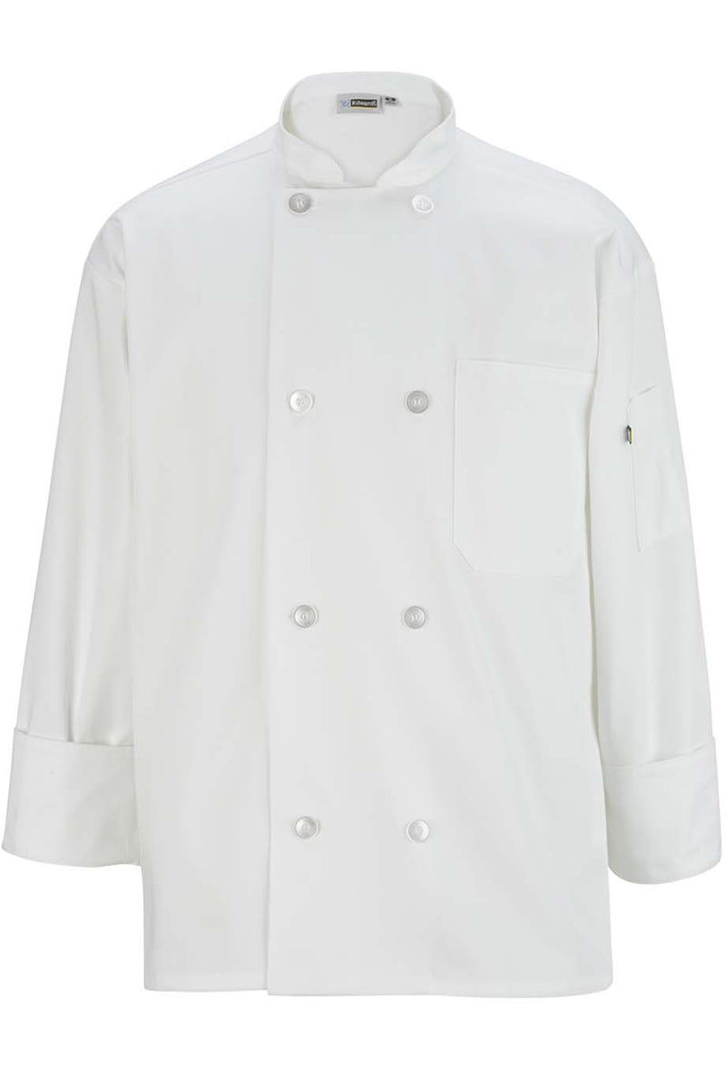 EDWARDS 8 BUTTON LONG SLEEVE CHEF COAT