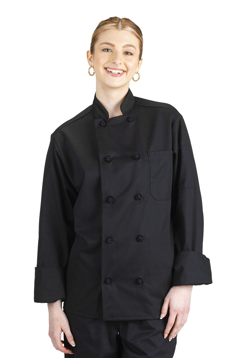 EDWARDS 10 KNOT BUTTON LONG SLEEVE CHEF COAT