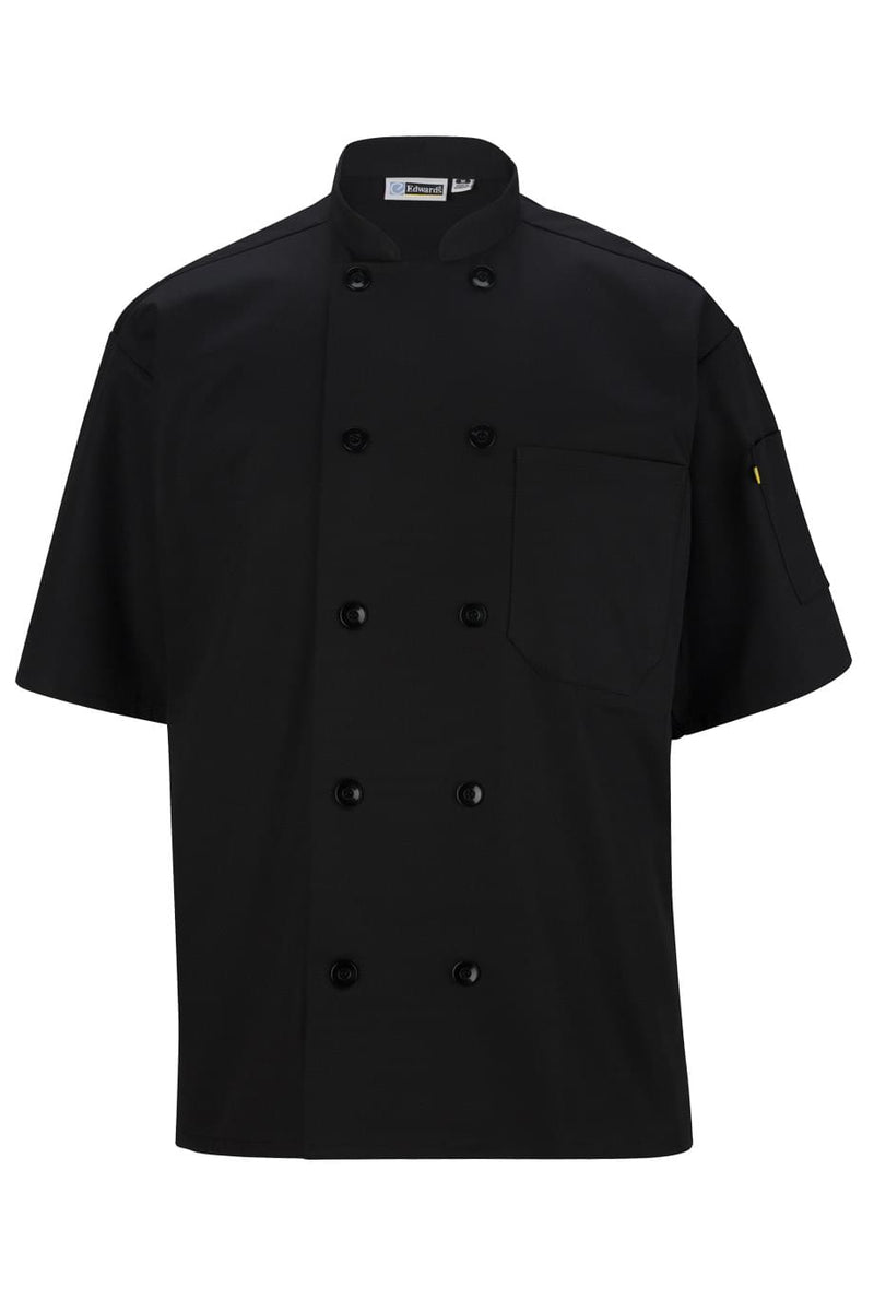 EDWARDS 10 BUTTON SHORT SLEEVE CHEF COAT