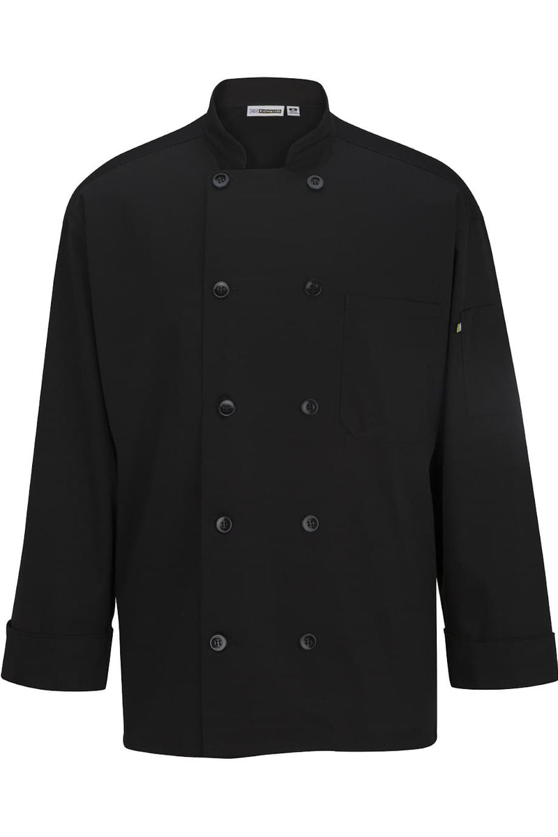 EDWARDS 10 BUTTON CHEF COAT WITH MESH