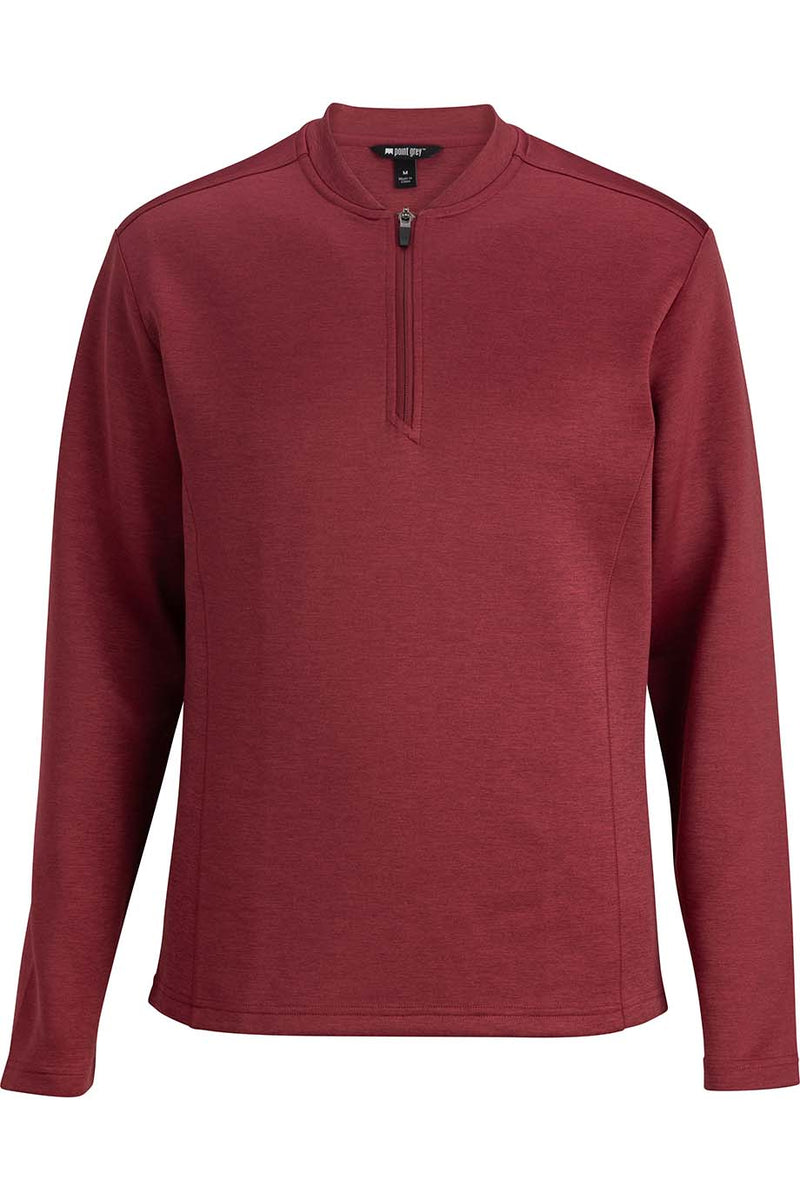 EDWARDS POINT GREY MENS QUARTER ZIP