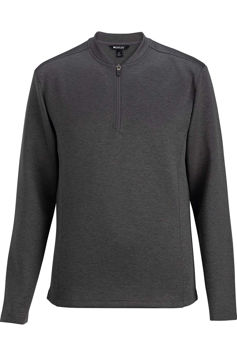 EDWARDS POINT GREY MENS QUARTER ZIP