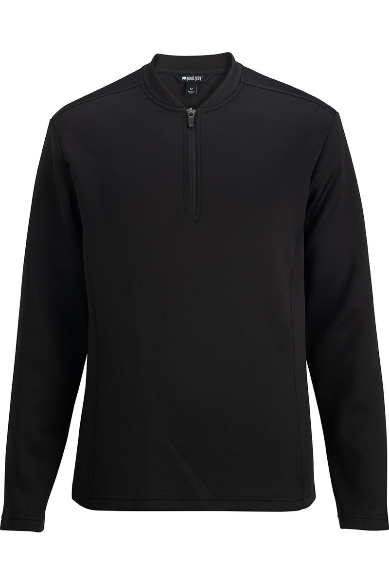 EDWARDS POINT GREY MENS QUARTER ZIP