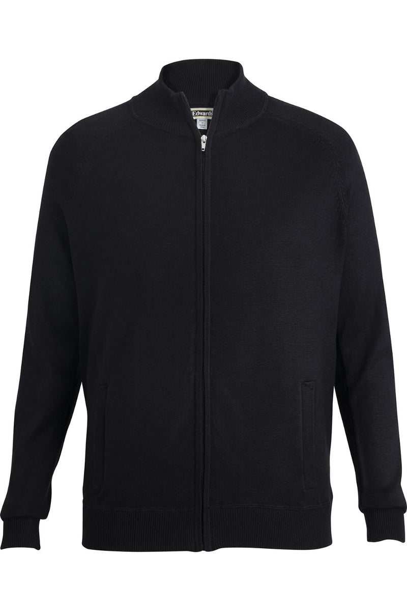 EDWARDS ACRYLIC BLEND UNISEX SWEATER JACKET