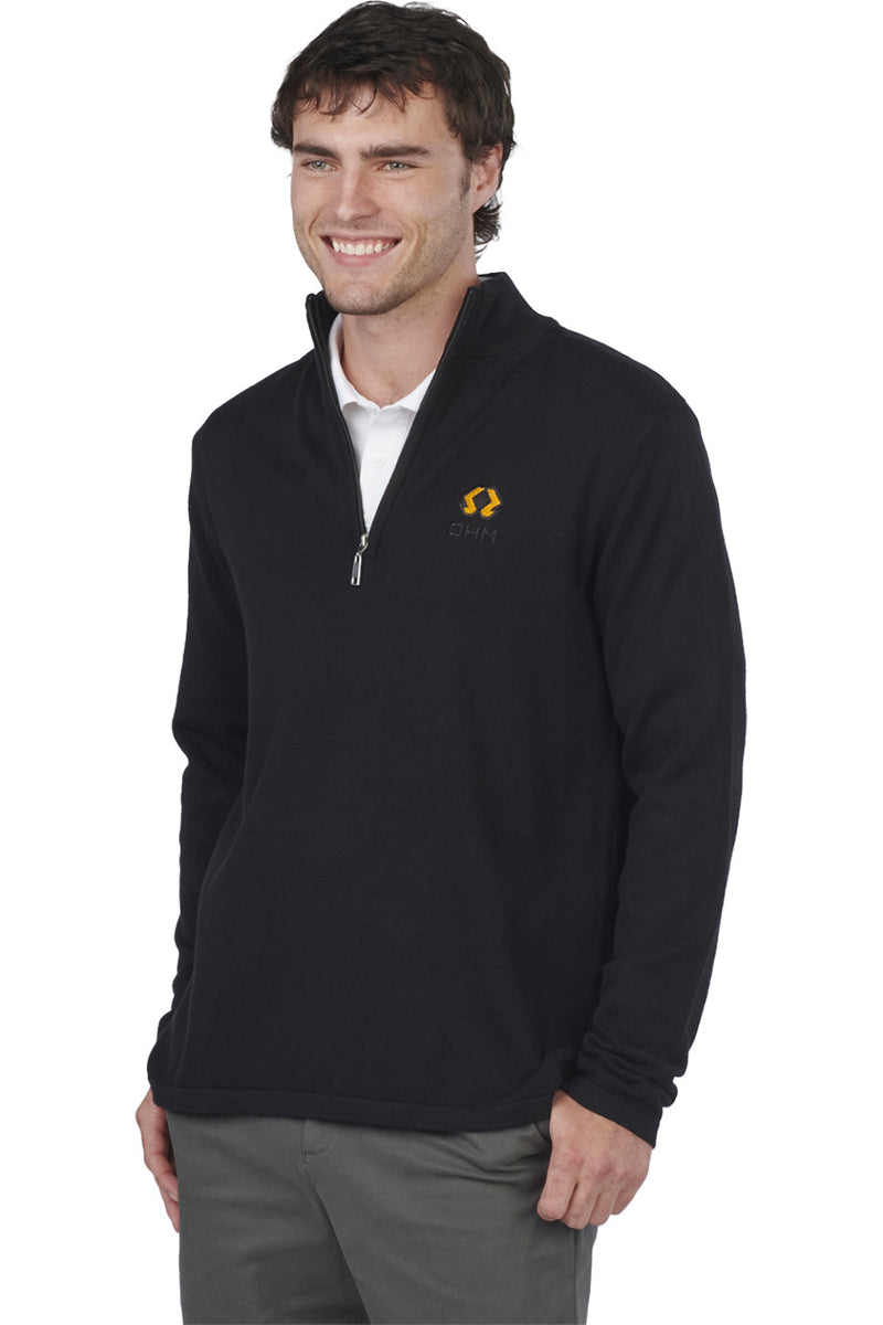 EDWARDS TRI BLEND UNISEX 1/4 ZIP SWEATER