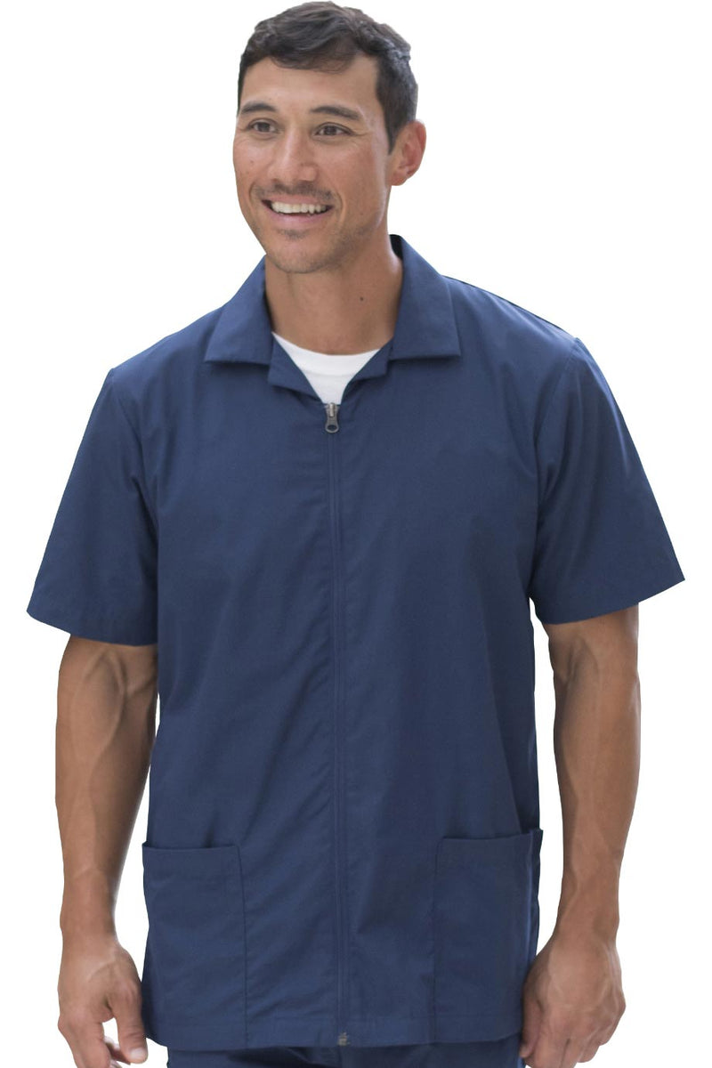 EDWARDS ESSENTIAL MENS ZIP FRONT SHIRT