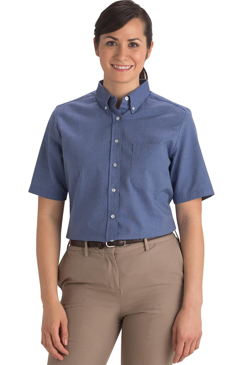 EDWARDS EASY CARE OXFORD SHORT SLEEVE LADIES SHIRT