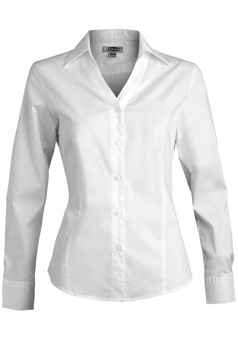 EDWARDS STRETCH BROADCLOTH LONG SLEEVE LADIES SHIRT
