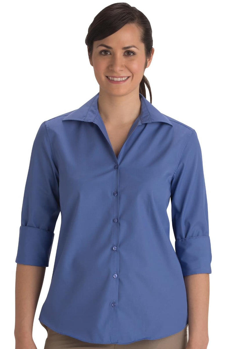 EDWARDS LIGHTWEIGHT POPLIN THREE QUARTER SLEEVE LADIES SHIRT