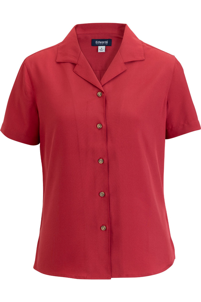 EDWARDS CAMP COLLAR LADIES BLOUSE