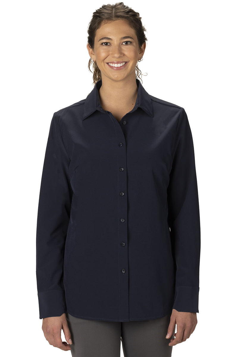 EDWARDS POINT GREY LADIES BLOUSE