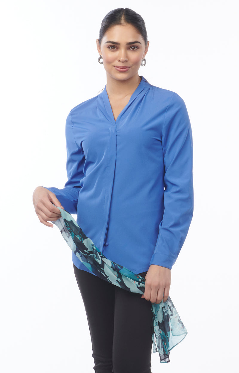 EDWARDS V NECK LADIES BLOUSE