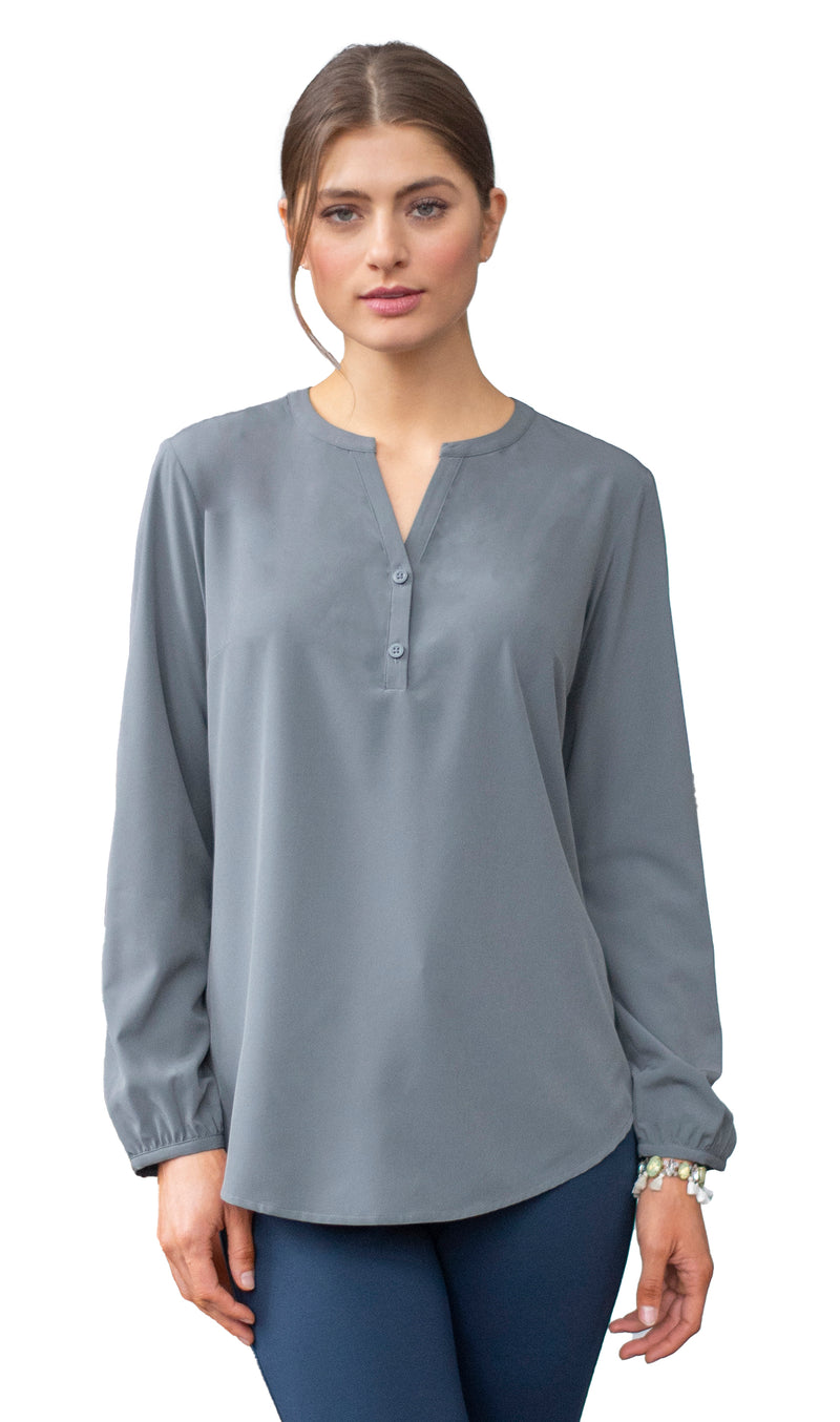 EDWARDS OPEN V NECK LADIES BLOUSE