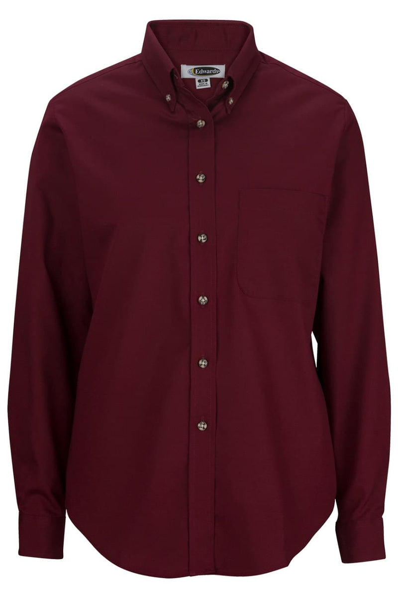 EDWARDS EASY CARE POPLIN LONG-SLEEVE LADIES SHIRT