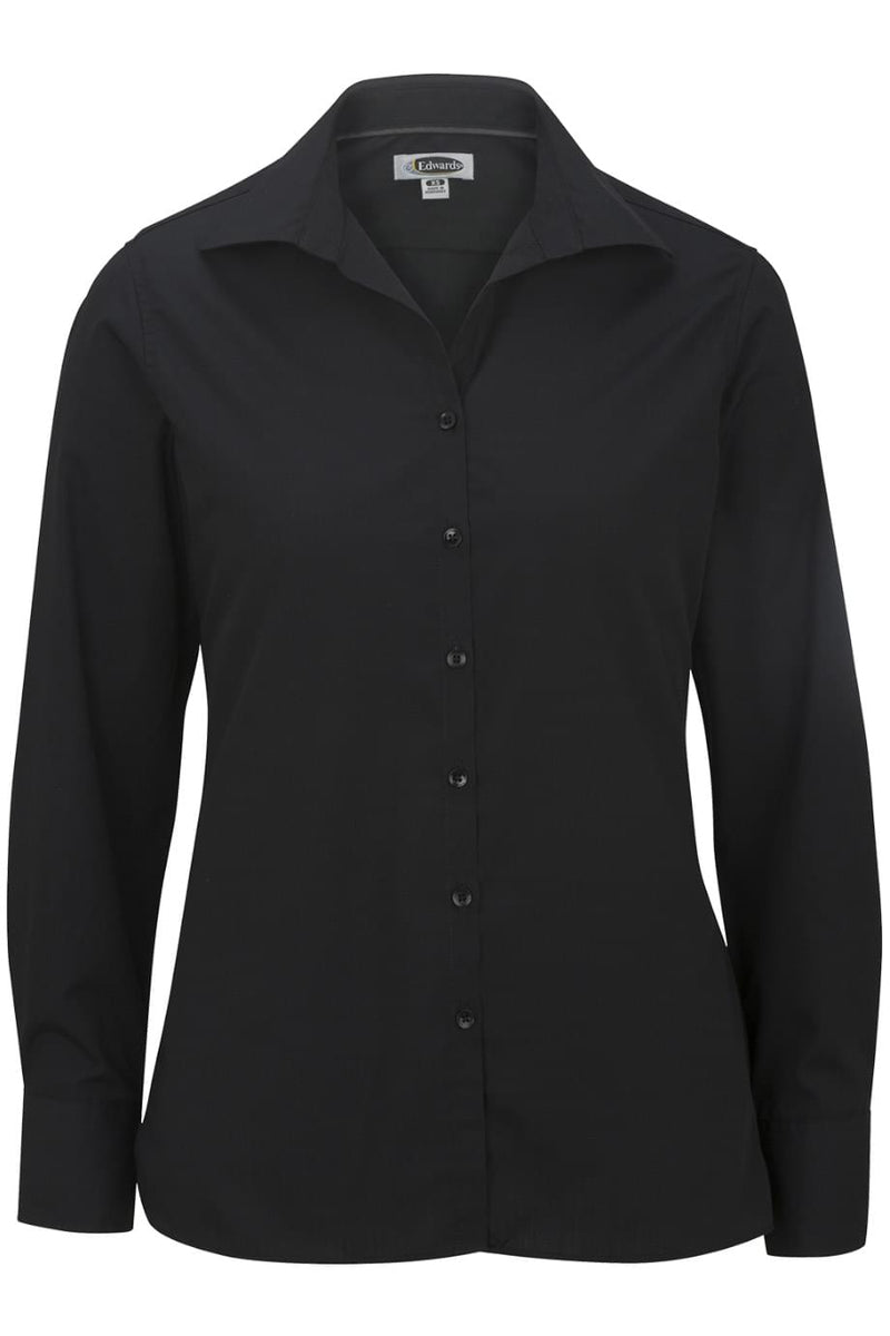 EDWARDS LIGHTWEIGHT POPLIN LONG SLEEVE LADIES SHIRT